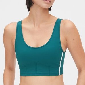 NWT GapFit Blackout Corset-Style Sports Bra - Med